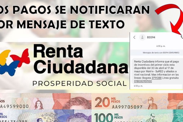 Renta Ciudadana 2024, Primer Pago de Prosperidad Social Sera Notificado por Mensaje de texto 85594